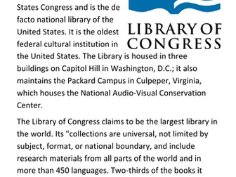 The Library of Congress Handout