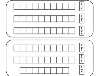 KS2/KS3: Bar Modelling - Shading fractions