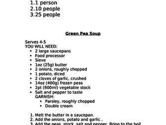 Roald Dahl's Revolting Recipes - Ratio and Proportion