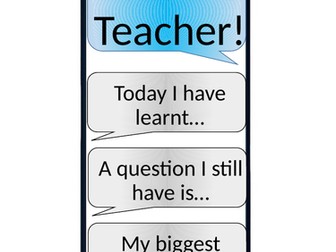 Text the teacher plenary display