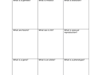 AQA Biology bell task