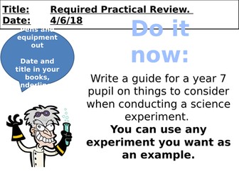 AQA Trilogy required practical review photosynthesis