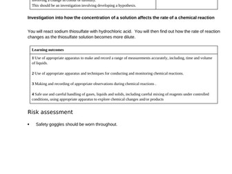 AQA Required practical on the disappearing cross