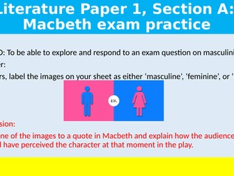 AQA Macbeth revision - How does Shakespeare present masculinity in act 1.7 and the wider play?