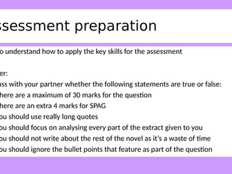 AQA A Christmas Carol - Sample responses for student marking - poverty theme