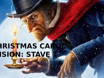 GCSE English Literature-A Christmas Carol Stave 1 - revision powerpoint