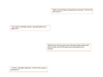 Lord Of The Flies Chapter 7 analysis essay plan