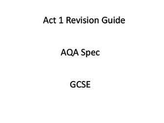 Macbeth Act 1 Revision Guide