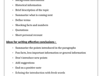 Effective introductions and conclusions