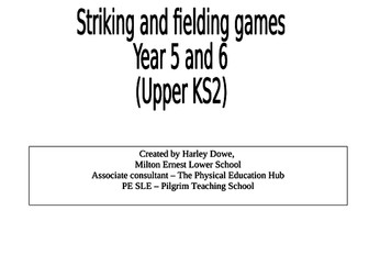 Netball, Tag rugby and striking and fielding schemes for year 5 and 6