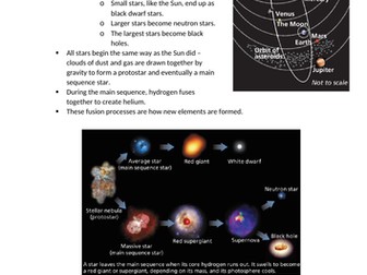 Physics - Space 4.8 - Key Notes