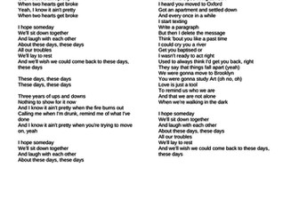 These days - by Rudimental featuring Jess Glynne, Macklemore and Dan Caplen