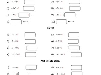 Add and Subtract Negative Numbers