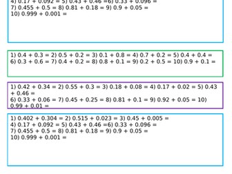 Year 5 WRM Summer Block 1 - Decimals.