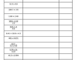 Estimating Lesson and Worksheets.