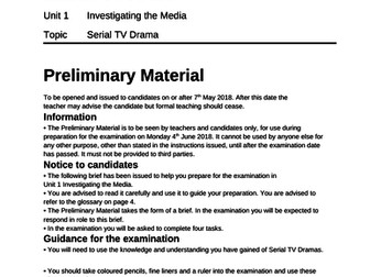 AQA GCSE Media Mock Legacy spec. including preliminary material