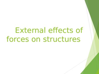 Effect of external forces on structures (Physics)