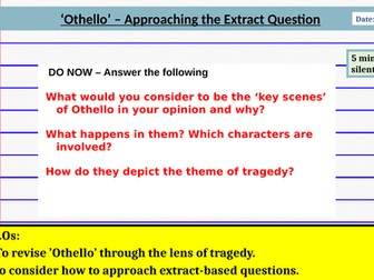 Othello - Essay Writing Skills