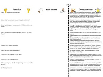 OCR Gender and Theology Religious Studies revision materials for A level