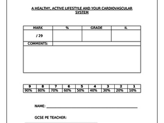 Cardiovascular System Homework Booklet