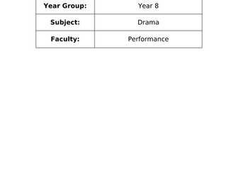Detailed  SOW and Assessment of Greek theatre for KS3.
