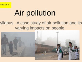 Air pollution in Delhi - IB Option G:   Urban Environments