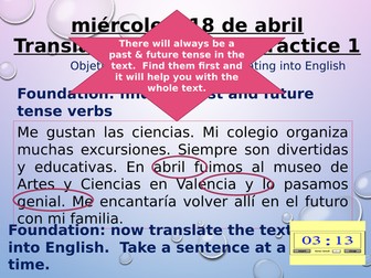 Edexcel GCSE Spanish Translating into English 1 (new GCSE)