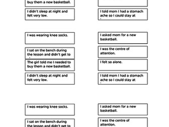cause and effect comprehension