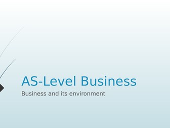 AS Business - Business and its environment