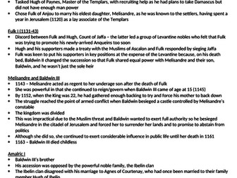 OCR A level Crusade Notes