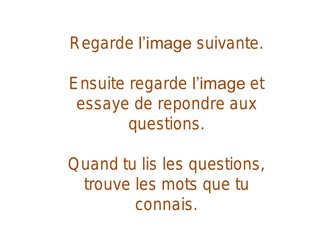 Starter using questions