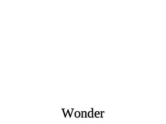 "Wonder" by RJ Palacio - Read and Respond Novel Study