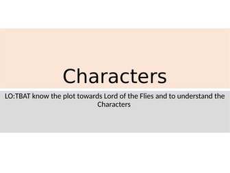 Lord of the Flies Gcse English
