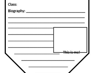 All About Me Classroom Bunting