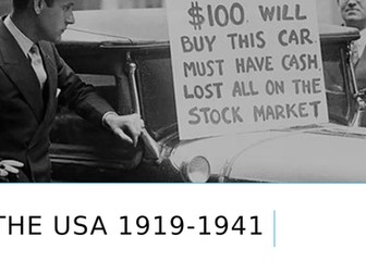 IGCSE History - USA 1919-1941