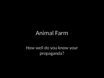 Animal farm propaganda quiz