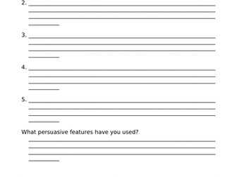 Homework Activity - Persuasive Writing - Ban Homework