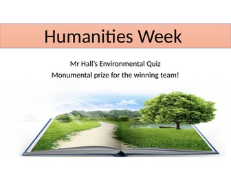 Humanities Week Quiz