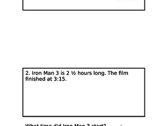 Time duration word problems