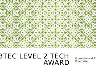 BTEC Level 2 Tech Award in Enterprise:  Unit 3- Promotion and Finance for Enterprise