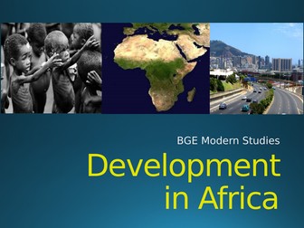 BGE Modern Studies - Development in Africa