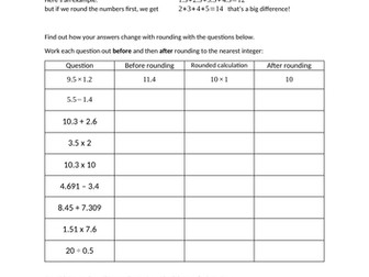 Rounding vs accuracy (nearest integer)