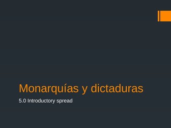 Chapter 5 Monarquías y dictaduras A2 Spanish AQA