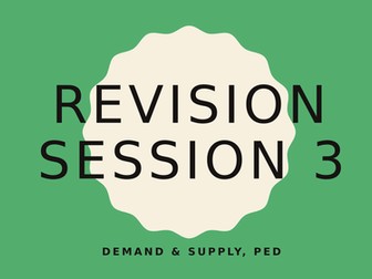 Eduqas AS Business C1 - Demand & supply revision power point