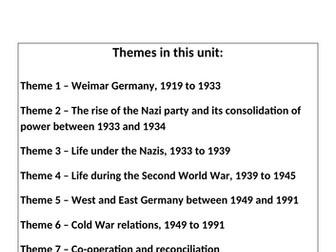 Eduqas - WJEC GCSE History Revision Guide - The development of Germany, 1919-1991