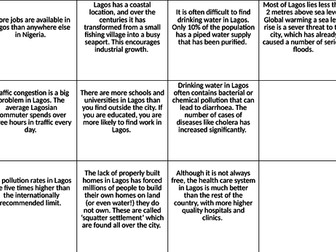 Urban issues and challenges AQA 1-9 course (Scheme of learning) - lesson 5 lagos opportunities