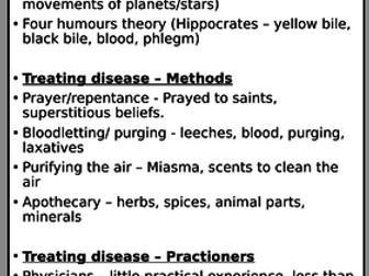 Medieval Medicine Booklet