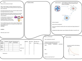 AQA trilogy Physics paper 1 revision