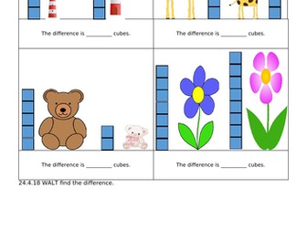 Length and height  find the differerence