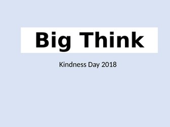 Kindness Day based on 'We are all wonders'